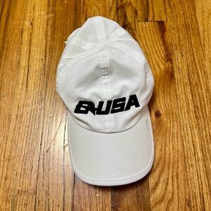 White Cap with Black BUSA Logo